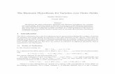 The Riemann Hypothesis for Varieties over Finite Fieldssander/writing/undergrad thesis.pdfanalog in ﬁnite ﬁelds of both the Riemann hypothesis of analytic number theory and the