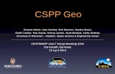 CSPP Geo - University of Wisconsin–Madison · • Ingests raw GRB stream, extracts payloads from packets and constructs datasets • Primarily new Python code, NASA RT -STPS used
