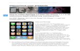iPhone 1.1.1 AppTapp Guide - Security · PDF file 4. Sync iPhone with iTunes 5. Disable your media sync (ringtones, music, podcasts, video) to save time on the many rebuilds you’re