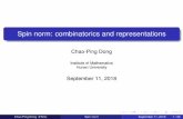 Chao-Ping Dongmath.sjtu.edu.cn/conference/Bannai/2018/data/20180911A/slides.pdf · For X unitary, we have HD(X) = KerD = KerD2: These representations are extreme ones among the unitary