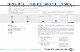 Technical leaflet BPB-BLC/BEPC 300/B/FWS · the bpb/blc range of independent dhw calorifiers T HE B 650/800/1000 RANGE OF INDEPENDENT DHW CALORIFIERS Multi-zone steel calorifiers