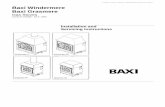 Baxi Windermere Baxi Grasmere · 2018-09-10 · The Baxi Windermere RF and TF and Grasmere RF and TF are gas fired stove - style appliances with heat inputs of 8.17 kW (27,876 Btu/h)