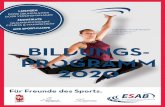 Für Freunde des Sports. · 2019-09-27 · 202415 Workout - „Functional Training" 19.09. 34 202416 Workout - „Zirkeltraining" 20.09. 35 202404 Workout - „Balanced Power Work-out