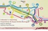l’esperienza di Arpae Emilia-Romagna · l’esperienza di Arpae Emilia-Romagna Roberto Mallegni Staff Reporting Ambientale. ... 127 indicatori ambientali (allineati al set indicatori