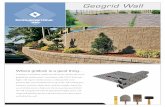 Geogrid Wall - Expocrete, an Oldcastle company · 2.5' to 3' wide · Normal wall Burial Depth or Embedment Depth is 6" to 12" or one block (for more information refer to design manual)