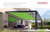 Take the Inside Out with Naturally Beautiful Shading Systems€¦ · effective protection against both sun and rain. Awning covers “Made in Germany” We manufacture awning covers