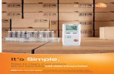 testo 184 Brochure Updated - Instrumart · 2 testo 184 Optimum temperatures for sensitive goods. Shipping temperature and environmentally-sensitive products require a reliable logger