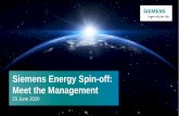 Siemens Energy Spin-off: Meet the Managementc...This presentation is being distributed to, and is directed only at, persons in the United Kingdom ("U.K.") in circumstances where section