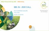 BBI JU - 2020 CALL€¦ · Ana CUADRADO GALVÁN. Strategic level: SIRA Strategic Innovation and Research Agenda: guiding document developed by BIC Consultation BBI JU Scientific Committee