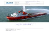 AHTS Vessel Liberty - Tethys Plantgeria Vessel Liberty.pdf · Port of Registry Lagos Classification Society Lloyds Register Class Notation LR + 100A1, +LMC, AHTS Call Sign 5NJJ 1.2