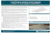 CASTORO RENO MATTRESS - Markham Culverts · Castoro Reno Mattresses are units made of hexagonal double twisted wire mesh. They are filled with rocks at the project site to form flexible,