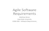 Agile Software Requirements - Matthewrenze · PDF file

Agile Software Requirements Matthew Renze Iowa State University COMS 409 –Software Requirements