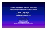 Conflict Resolution in Water Resources: Global Perspective ...€¦ · Global Water Crisis •2.4 billion people lack access to adequate sanitation • >1 billion people lack access