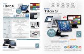 Touch Screen POS System Titan S - Online Cash Registers · 2019-10-25 · The Sam4s Titan S16O & S26O come with optional 2-Line VFD, 9.7” & 15” LCD Rear Customer Displays. A VESA