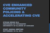 CVE ENHANCED COMMUNITY POLICING & ACCELERATING CVE 2019-09-20¢  U.S. CVE National Strategy on Countering