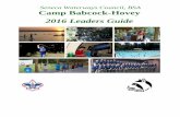 Seneca Waterways Council, BSA Camp Babcock ... Brother Discount (first week only) $25 per sibling attending $25 per sibling attending Additional Weeks of Camp In council rate only