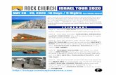 ISRAEL TOUR 2020 - Holy Ground Explorations...ISRAEL TOUR 2020 MAY 20 - 29, 2020 -10 Days / 9 Nights (in ISRAEL dates)DAY 1 – Arrive at TEL AVIV airport and transfer to hotel. Welcome