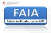 Why a standard file - Chambre de Commerce · booking transactions (+/- 500 transactions). Manual reviewing is faster and more effecient. Advantages of FAIA? Advantages of FAIA for