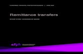 Remittance Transfers Small Entity Compliance Guide · PDF file 2020-06-19 · transfers include many types of international transfers, including cash -to-cash money transfers, international