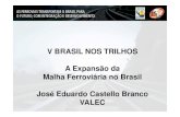José Eduardo Castello Branco - VALEC - ANTF · • Recursos fiscais na construção (Valec) • BNDES nas novas concessões • Emissão de obrigações • Empréstimos. Valec: