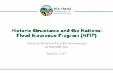 Historic Structures and the National Flood Insurance ... · Flood Insurance •National Flood Insurance Program (NFIP) or 1-800-720-1093 •Recent Legislation: –Biggert-Waters Flood