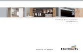 Folding door systems - Hettich · Technik für Möbel 5 12 25 5 250 300 450 600 kg mm Pull to move and Push to move are two innovative and unique opening mechanisms for folding door