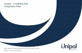 Unipol Fondiaria SAI Integration Plan · 2016-07-01 · Siat 99.9% 100% 50%b) 100% 98.5% 63.4% 100% 100% * Listed companies a) Indirectly held through Sai Holding ... Jan 2013 Jan