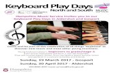 Keyboard Play Days - Hampshire · 2017-02-01 · Keyboard Play Days North and South Hampshire Music Service invites you to our Keyboard Play Days in Aldershot and Gosport Sunday,