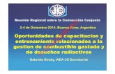 Oportunidades de capacitacion y entrenamiento IAEA Siraky ... Documents/Waste Mana… · nacionales y análisis de necesidades de capacitación y entrenamiento 2. Diseño del programa