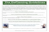 The DeFlaming Guidelines - DeFlaming Supplements · Part 4: Foods and Dietary Suggestions to Fight Inflammation Provided is a thorough list of the foods that are anti-inflammatory,