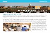 PRAYERPOINTS - IMB€¦ · schedules so they will have time to study the Bible and learn how to live the Christian life. Pray that they will give their new spiritual lives priority.