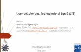 Licence Sciences, Technologie et Santé (STS) · 2018-09-10 · Une approche par compétences pendant la licence STS. « 60 % des employeurs considèrent que les compétences comportementales