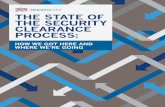 The STaTe of The SecuriTy clearance ProceSS State of the... · 2020-06-22 · february 2014 oPM fully federalizes quality review process. february 2014 Suitability and Security Processes