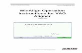 WinAlign Operation Instructions for VAG Alignerhunterkorea.com/_uploads/_bbsFiles/WinAlign V14 VAG... · 2019-12-13 · 2 Getting Started WinAlign Operation Instructions for VAG Aligner
