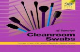 Cleanroom Swabs - Texwipebrochure or visit us at www texwipe com. All Texwipe swabs available in sterile upon request. Texwipe is certified to ISO 9001 Sterile Available | Page 1 te