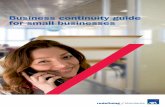 Business continuity guide for small businesses axa.pdf · Putting business continuity planning into context The ﬁ rst step in creating a sensible business continuity process is