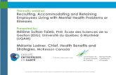 Thematic webinar: Recruiting, Accommodating and Retaining ... Recruiting, Accommodating and Retaining