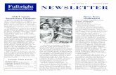 Vol. XI No. 3 Summer 1988 NEWSLETTER · Vol. XI No. 3. Summer 1988. Fulbright. ALUMNI ASSOCIATION. NEWSLETTER. AT&T Grant Streamlines Database. Thanks to a grant of $2,000 from AT&T