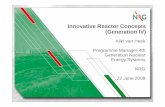 Innovative Reactor Concepts (Generation IV)...6 Innovation for economy • Super-critical water-cooled reactor • Follow-up development on Generation III reactors currently under