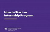 How to Start an Internship Program · How to Start an Internship Program. Meet Your Facilitator ... > Mentoring –“it’s a pleasure to help them navigate the company and ... Design