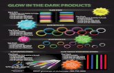 Glow in the Dark - Specialty House of CreationGLOW STICKS Size 9 inch Size 5 inch P E S ” T S GLOW/ THC-DARK PRODUCTS GREAT giveaways at s c.com 800-742-99' Title Glow in the Dark.indd