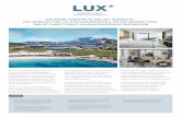 THE NEWER ADDITION TO THE LUX PORTFOLIO - LUX …atmospheric at lunch as it is for all day cocktails, with live DJs, international music guests and ... waters call for a little bay-hopping