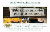 Home - Llandilo Public School - NEWSLETTER...NEWSLETTER Term 2, Week 7 Monday 11th June, 2019 Seventh Avenue, Llandilo NSW 2747 Tel: 4777 4124 Fax: 4777 5085 Email: Llandilo-p.school@det.nsw.edu.auOur
