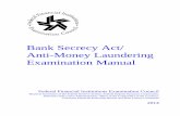 2014 FFIEC Bank Secrecy Act/Anti-Money Laundering ... · 1 The FFIEC was established in March 1979 to prescribe uniform principles, standards, and report forms and to promote uniformity