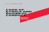 CODE OF ETHICS AND BUSINESS CONDUCT€¦ · The Ethics and Business Conduct Office implements and manages the Ethics and Business Conduct Program at Leonardo DRS. The duties of this