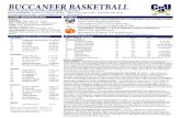 BUCCANEER BASKETBALL - Clemson Tigers...1 North Florida L, 76-70 11 @ No. 23 Furman L, 77-69 15 BUC NOTES@ North Florida L, 68-61 18 @ Clemson 7 p.m. 21 Clemson in the first meeting