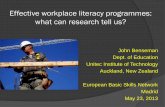 Effective workplace literacy programmes: what can research ......May 23, 2013  · Upskilling course. assessments. Observation session. Provider data & evaluation. Company report.