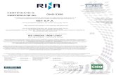 CERTIFICATO N. OHS-2395 CERTIFICATE No. NET S.P.A.trasparenza.netaziendapulita.it/wp-content/...RINA-BS-OHSAS-18001_… · RINA Services S.p.A. Data scadenza Expiry Date 11.03.2021
