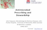 Antimicrobial Prescribing and Stewardship - …...– median age 46 years (R 13 - 97) • Clinically apparent ototoxicity : – 3 patients (durations of rx before sx : 5 d, 5 weeks!,