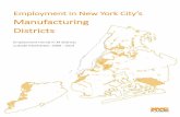 employment in New York City's Manufacturing Districts...Agriculture, Forestry, Fishing and Hunting. was excluded from all analysis. Additionally, this analysis adopted a classification